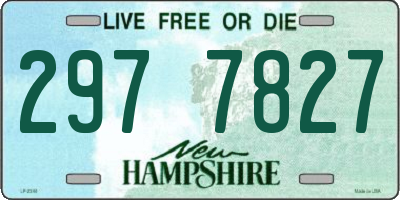 NH license plate 2977827