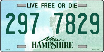 NH license plate 2977829
