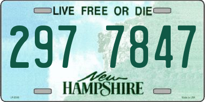 NH license plate 2977847