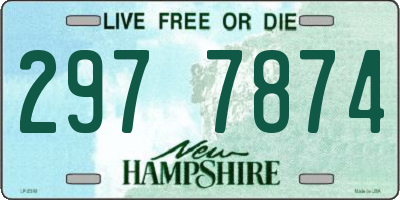 NH license plate 2977874