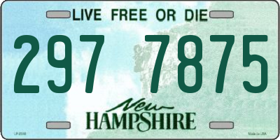NH license plate 2977875