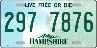 NH license plate 2977876