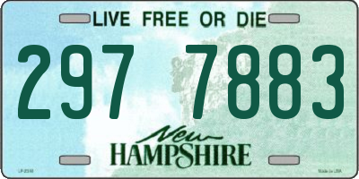 NH license plate 2977883