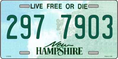 NH license plate 2977903
