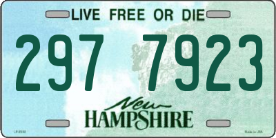 NH license plate 2977923