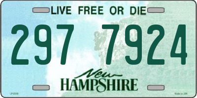 NH license plate 2977924
