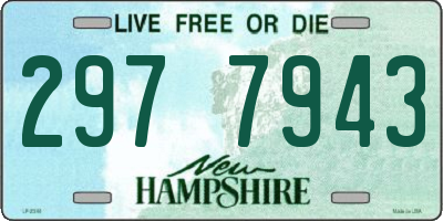 NH license plate 2977943