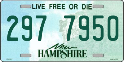 NH license plate 2977950
