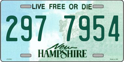 NH license plate 2977954