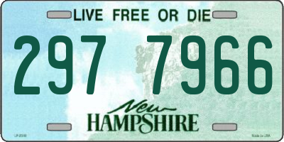 NH license plate 2977966