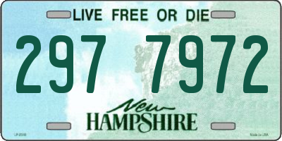 NH license plate 2977972