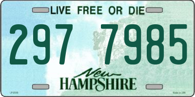 NH license plate 2977985