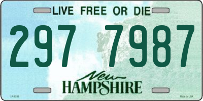 NH license plate 2977987