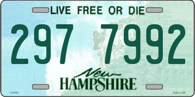 NH license plate 2977992