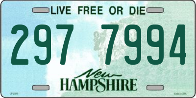 NH license plate 2977994
