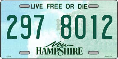 NH license plate 2978012