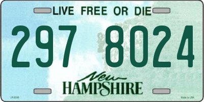 NH license plate 2978024