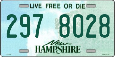 NH license plate 2978028