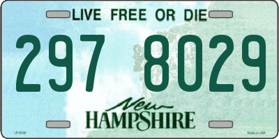 NH license plate 2978029