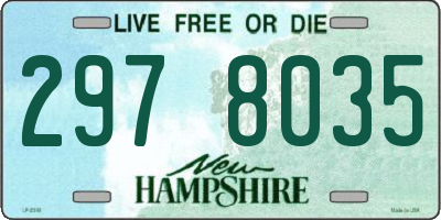 NH license plate 2978035