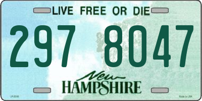 NH license plate 2978047