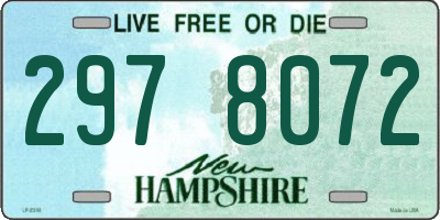 NH license plate 2978072