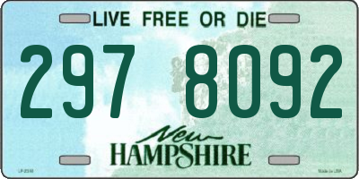 NH license plate 2978092