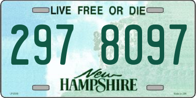 NH license plate 2978097
