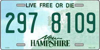 NH license plate 2978109