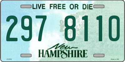 NH license plate 2978110