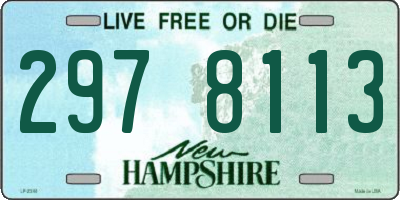 NH license plate 2978113