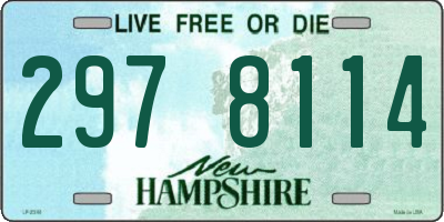 NH license plate 2978114