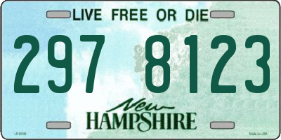 NH license plate 2978123