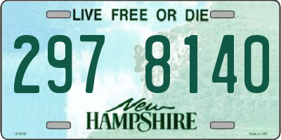 NH license plate 2978140