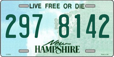 NH license plate 2978142