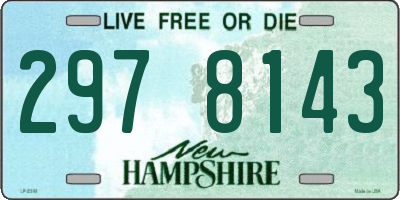 NH license plate 2978143