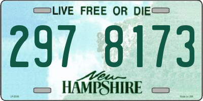 NH license plate 2978173