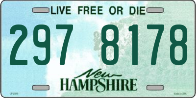 NH license plate 2978178