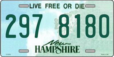NH license plate 2978180