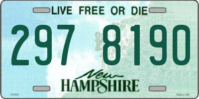 NH license plate 2978190
