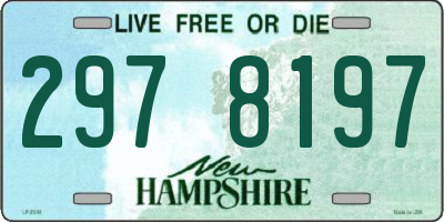 NH license plate 2978197