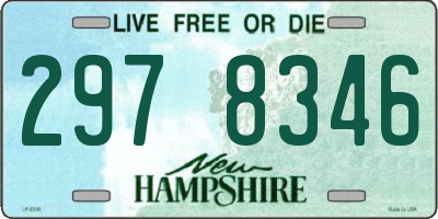 NH license plate 2978346