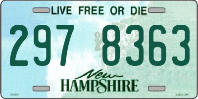 NH license plate 2978363