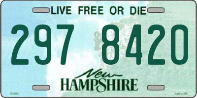 NH license plate 2978420