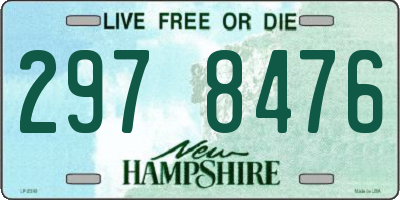 NH license plate 2978476