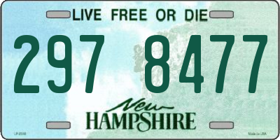 NH license plate 2978477