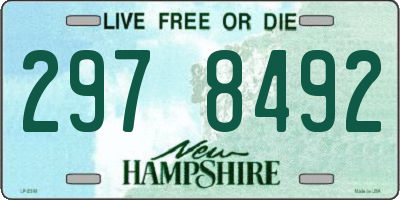 NH license plate 2978492