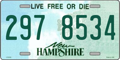 NH license plate 2978534