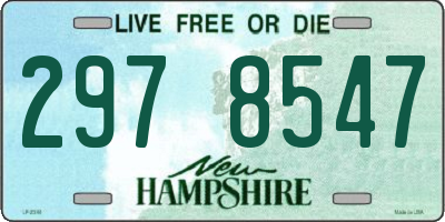 NH license plate 2978547