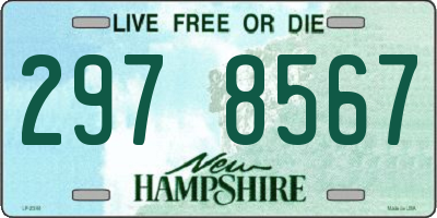 NH license plate 2978567